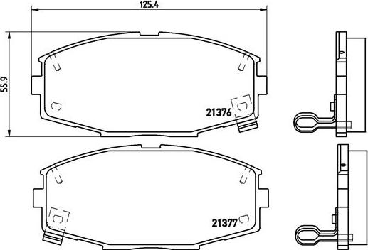 Brembo P 83 020 - Bremžu uzliku kompl., Disku bremzes ps1.lv