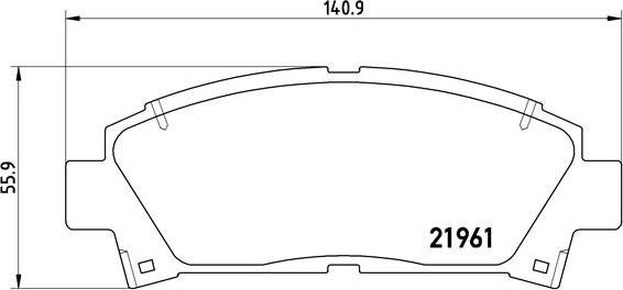 Brembo P 83 028 - Bremžu uzliku kompl., Disku bremzes ps1.lv