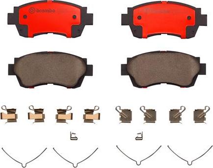 Brembo P83027N - Bremžu uzliku kompl., Disku bremzes ps1.lv