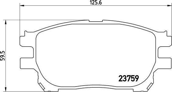 Brembo P 83 070 - Bremžu uzliku kompl., Disku bremzes ps1.lv