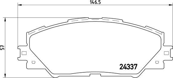 Brembo P 83 071X - Bremžu uzliku kompl., Disku bremzes ps1.lv