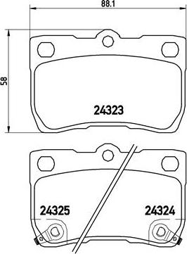 Brembo P 83 073 - Bremžu uzliku kompl., Disku bremzes ps1.lv