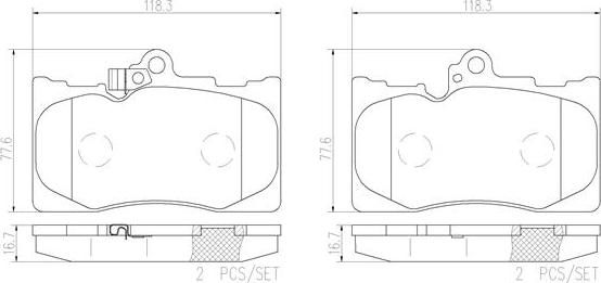 Brembo P83072N - Bremžu uzliku kompl., Disku bremzes ps1.lv