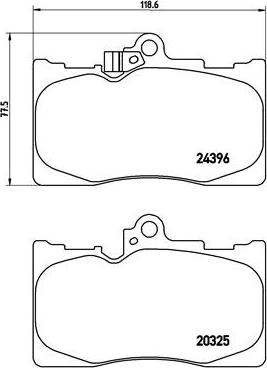 Brembo P 83 072 - Bremžu uzliku kompl., Disku bremzes ps1.lv