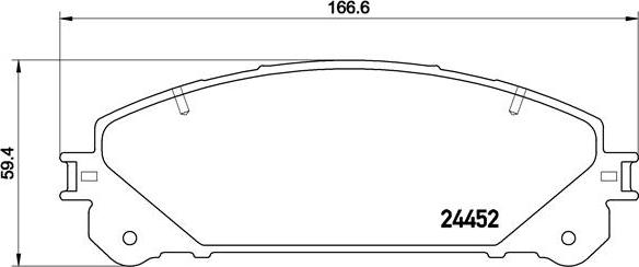 Brembo P 83 145 - Bremžu uzliku kompl., Disku bremzes ps1.lv