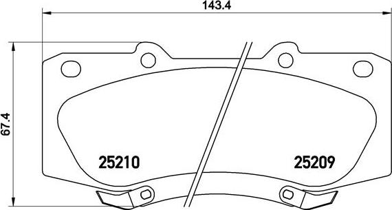 Brembo P 83 140 - Bremžu uzliku kompl., Disku bremzes ps1.lv