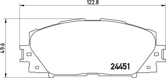 Brembo P 83 141 - Bremžu uzliku kompl., Disku bremzes ps1.lv