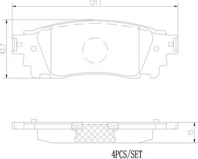 Brembo P83166N - Bremžu uzliku kompl., Disku bremzes ps1.lv