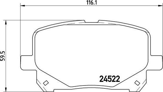 Brembo P 83 100 - Bremžu uzliku kompl., Disku bremzes ps1.lv