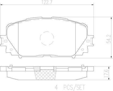 Brembo P83101N - Bremžu uzliku kompl., Disku bremzes ps1.lv