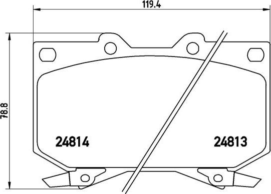 Brembo P 83 108 - Bremžu uzliku kompl., Disku bremzes ps1.lv