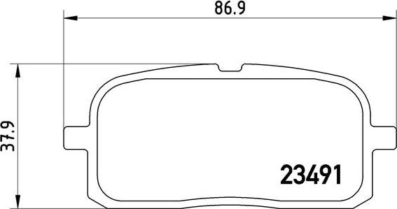 Brembo P 83 116 - Bremžu uzliku kompl., Disku bremzes ps1.lv