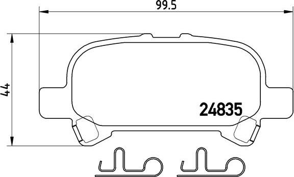 Brembo P 83 110 - Bremžu uzliku kompl., Disku bremzes ps1.lv