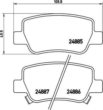 Brembo P 83 112 - Bremžu uzliku kompl., Disku bremzes ps1.lv