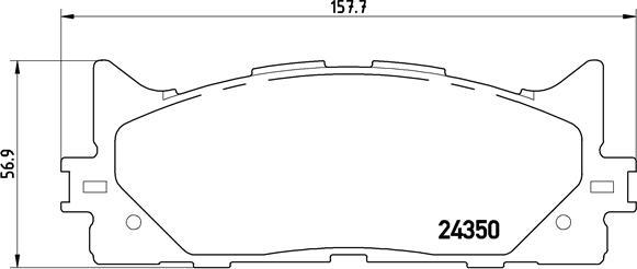 Brembo P 83 117X - Bremžu uzliku kompl., Disku bremzes ps1.lv