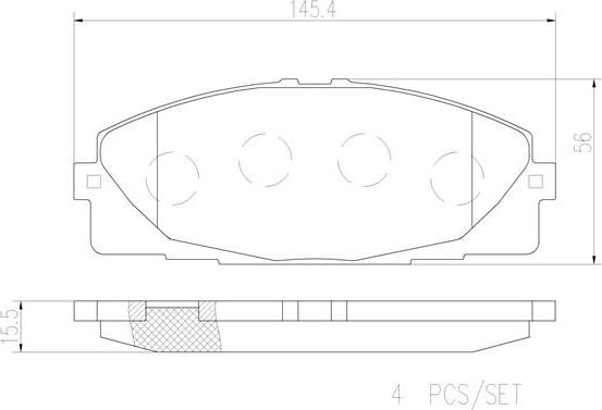 Brembo P83139N - Bremžu uzliku kompl., Disku bremzes ps1.lv