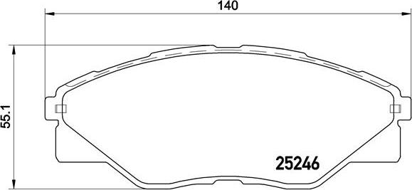 Brembo P 83 137 - Bremžu uzliku kompl., Disku bremzes ps1.lv