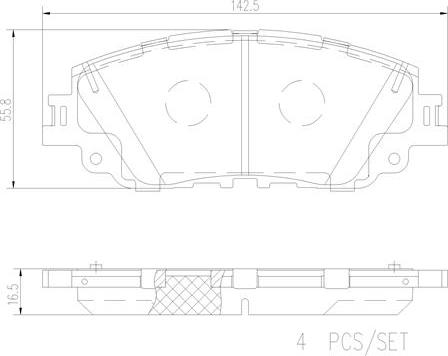 Brembo P83172N - Bremžu uzliku kompl., Disku bremzes ps1.lv