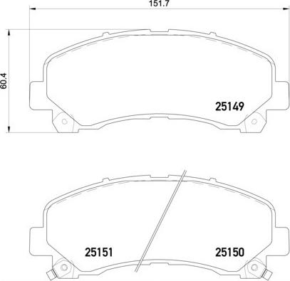 Brembo P 34 007 - Bremžu uzliku kompl., Disku bremzes ps1.lv