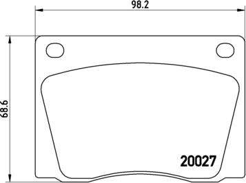 Brembo P 36 001 - Bremžu uzliku kompl., Disku bremzes ps1.lv