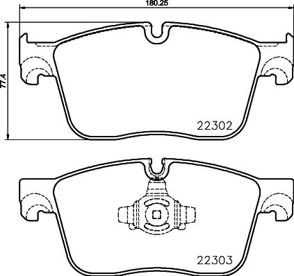 Brembo P36031N - Bremžu uzliku kompl., Disku bremzes ps1.lv