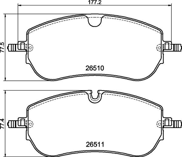 Brembo P 36 038 - Bremžu uzliku kompl., Disku bremzes ps1.lv