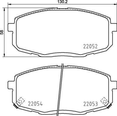 Brembo P 30 099 - Bremžu uzliku kompl., Disku bremzes ps1.lv