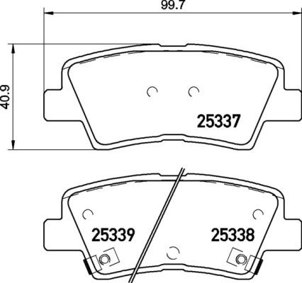 Brembo P 30 094X - Bremžu uzliku kompl., Disku bremzes ps1.lv