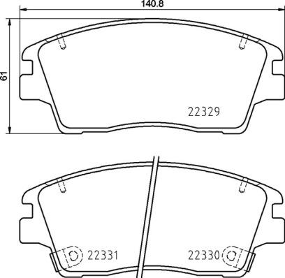 Brembo P 30 096 - Bremžu uzliku kompl., Disku bremzes ps1.lv