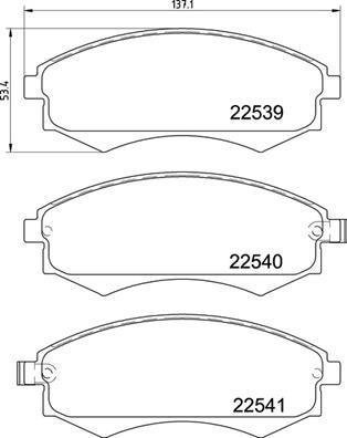 Brembo P 30 097 - Bremžu uzliku kompl., Disku bremzes ps1.lv