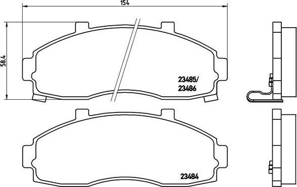 Brembo P 30 044 - Bremžu uzliku kompl., Disku bremzes ps1.lv