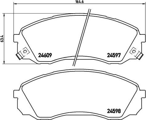 Brembo P 30 041 - Bremžu uzliku kompl., Disku bremzes ps1.lv