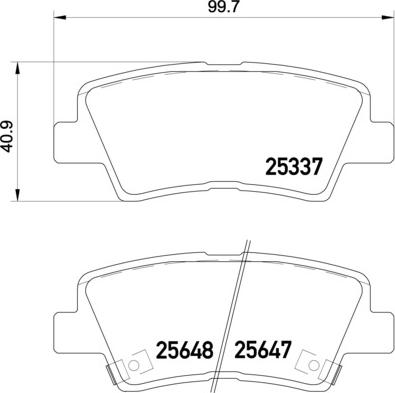 Brembo P 30 054 - Bremžu uzliku kompl., Disku bremzes ps1.lv