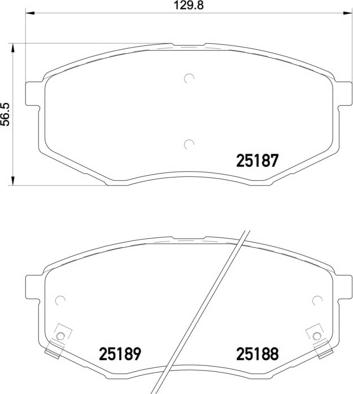 Brembo P 30 055X - Bremžu uzliku kompl., Disku bremzes ps1.lv