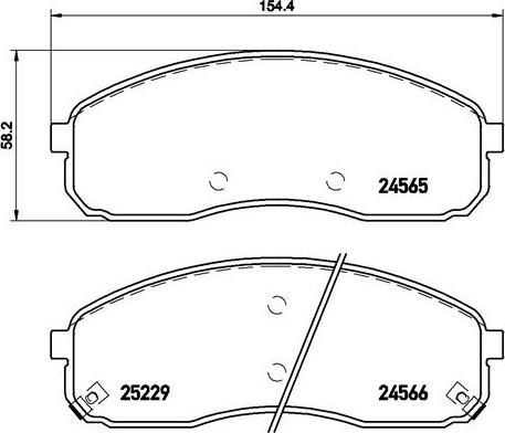 Brembo P 30 058 - Bremžu uzliku kompl., Disku bremzes ps1.lv