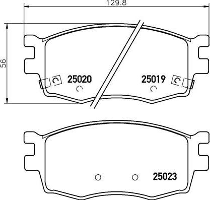 Brembo P 30 069 - Bremžu uzliku kompl., Disku bremzes ps1.lv