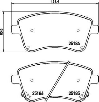 Brembo P 30 064 - Bremžu uzliku kompl., Disku bremzes ps1.lv