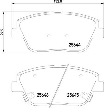 Brembo P 30 066 - Bremžu uzliku kompl., Disku bremzes ps1.lv