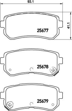 Brembo P 30 068 - Bremžu uzliku kompl., Disku bremzes ps1.lv