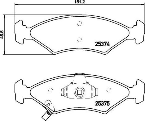 Brembo P 30 062 - Bremžu uzliku kompl., Disku bremzes ps1.lv