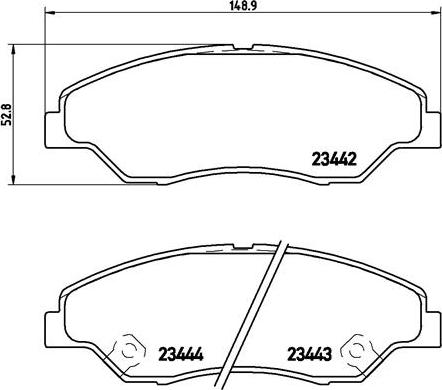 Brembo P 30 015 - Bremžu uzliku kompl., Disku bremzes ps1.lv