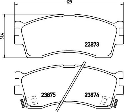 Brembo P 30 016 - Bremžu uzliku kompl., Disku bremzes ps1.lv