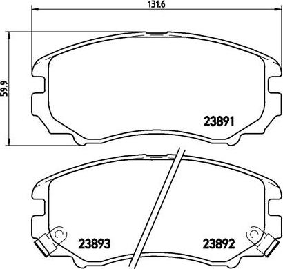 Brembo P 30 018X - Bremžu uzliku kompl., Disku bremzes ps1.lv