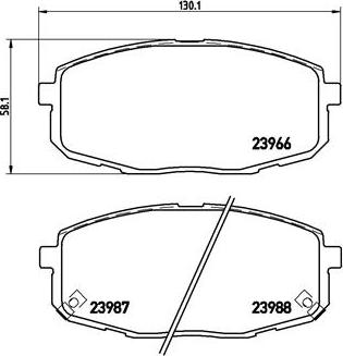 Brembo P 30 034 - Bremžu uzliku kompl., Disku bremzes ps1.lv