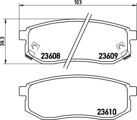 Brembo P 30 030 - Bremžu uzliku kompl., Disku bremzes ps1.lv