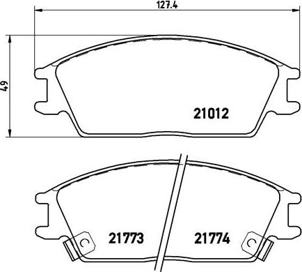 Brembo P 30 024 - Bremžu uzliku kompl., Disku bremzes ps1.lv