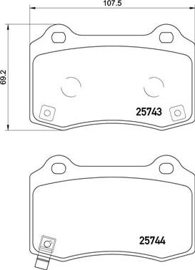 HELLA PAGID 355021251 - Bremžu uzliku kompl., Disku bremzes ps1.lv