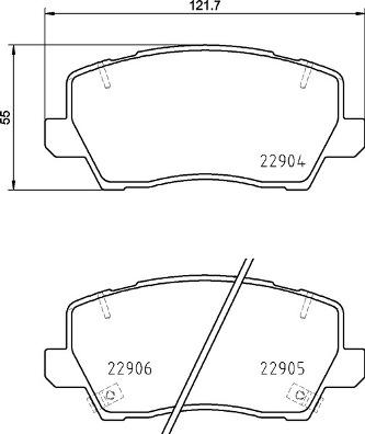 Brembo P 30 114 - Bremžu uzliku kompl., Disku bremzes ps1.lv