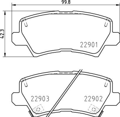 Brembo P 30 111 - Bremžu uzliku kompl., Disku bremzes ps1.lv