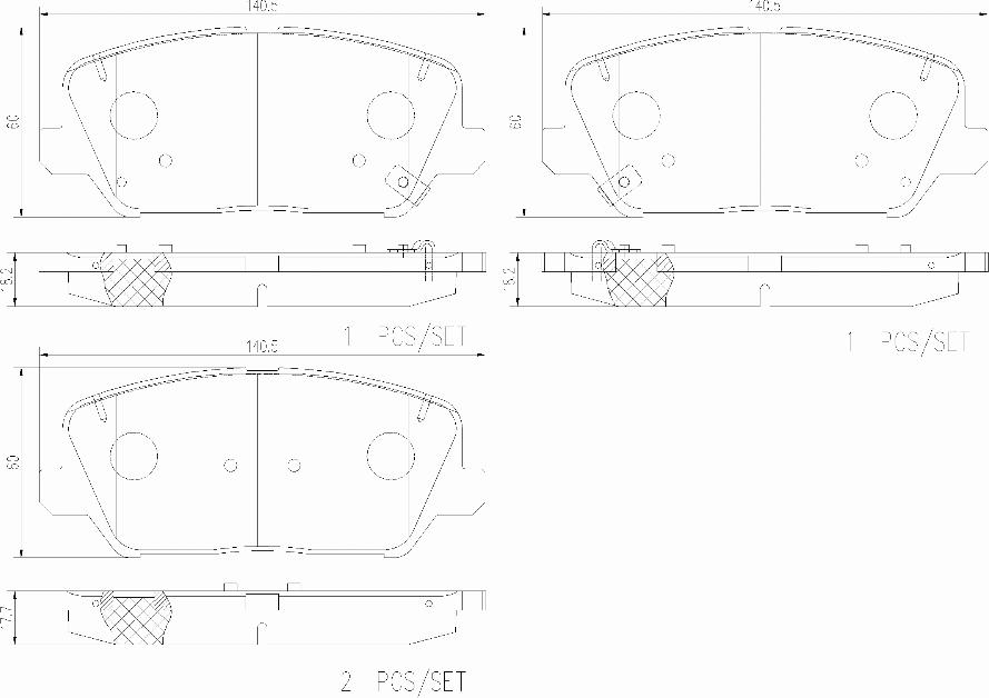 Brembo P 30 128 - Bremžu uzliku kompl., Disku bremzes ps1.lv